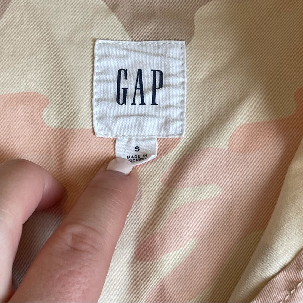 Gap Light Pink Camo Print Utility Jacket Size Small - Picture 6 of 8